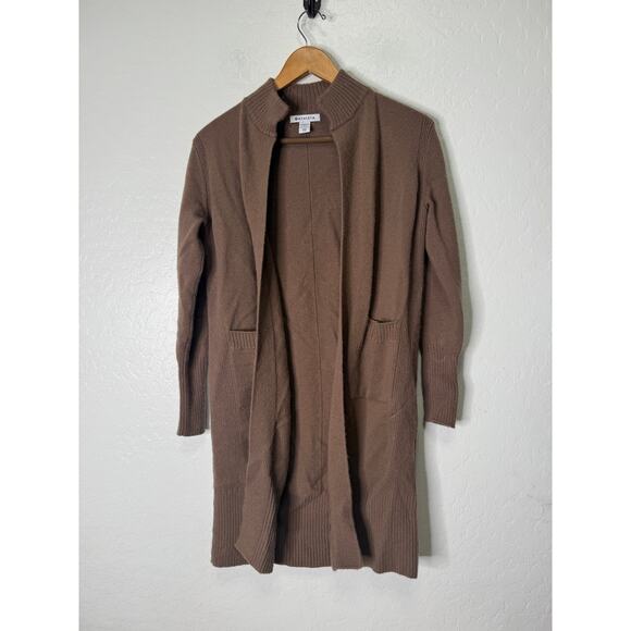 Athleta Womens Spirit Wool Cashmere Wrap Sweater XXS Small Rustic Beige #882542 - Picture 1 of 8